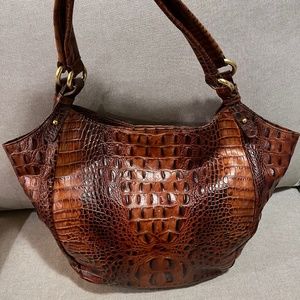 Brahmin classic hobo bag vintage crocodile purse